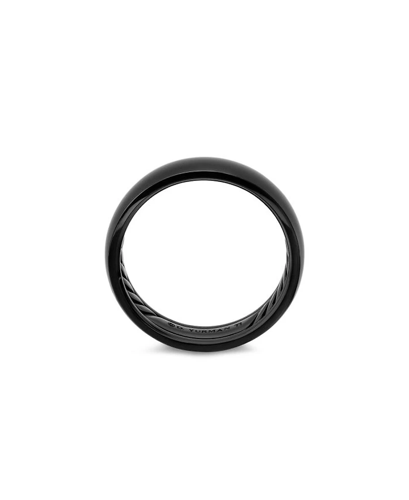 Men's Black Titanium 6mm Classic Band