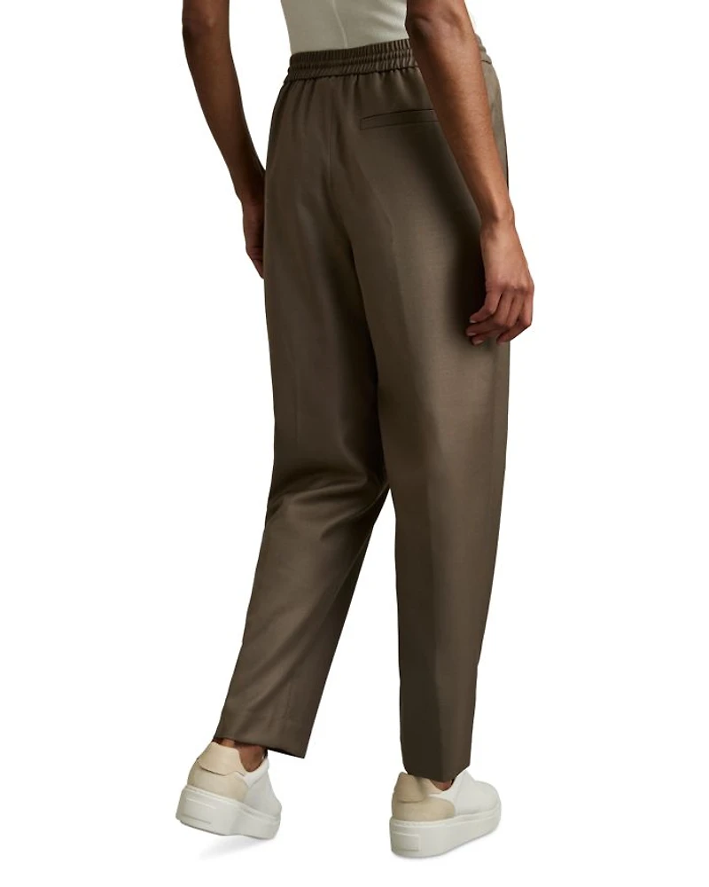 Tie Waist Tapered Pants