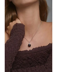 Macaron Cubic Zirconia Clear & Color Cushion Pendant Necklace, 16-18"