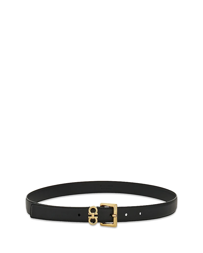 Ferragamo Women's Double Gancini Fixed Belt