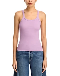 Ribbed Cotton Tank Top