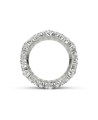 5 Row Pavé Ring 14K White Gold, 7.80tw Round Brilliant Lab Grown Diamonds