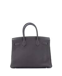 Birkin 30 Handbag Brown Togo with Palladium Hardware