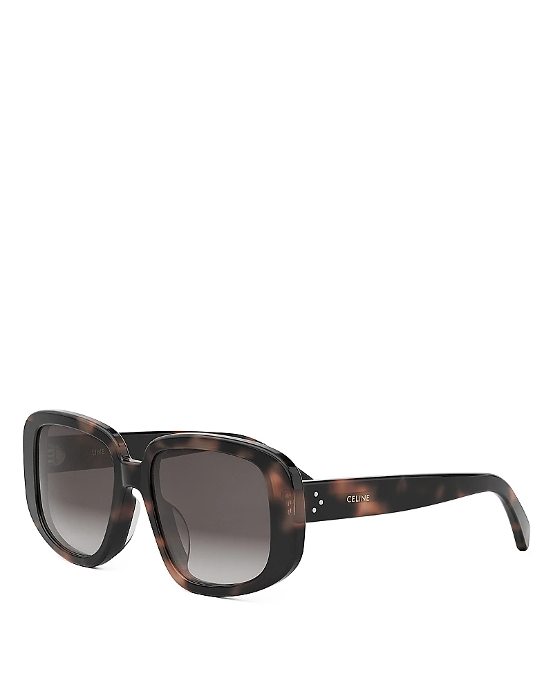 Celine 3 Dots Geometric Sunglasses, 55mm