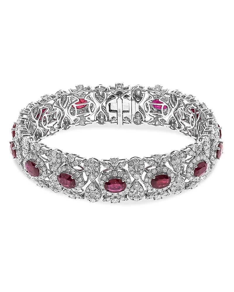 Bloomingdale's Ruby & Diamond Bracelet