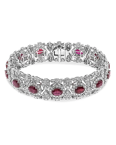 Bloomingdale's Ruby & Diamond Bracelet