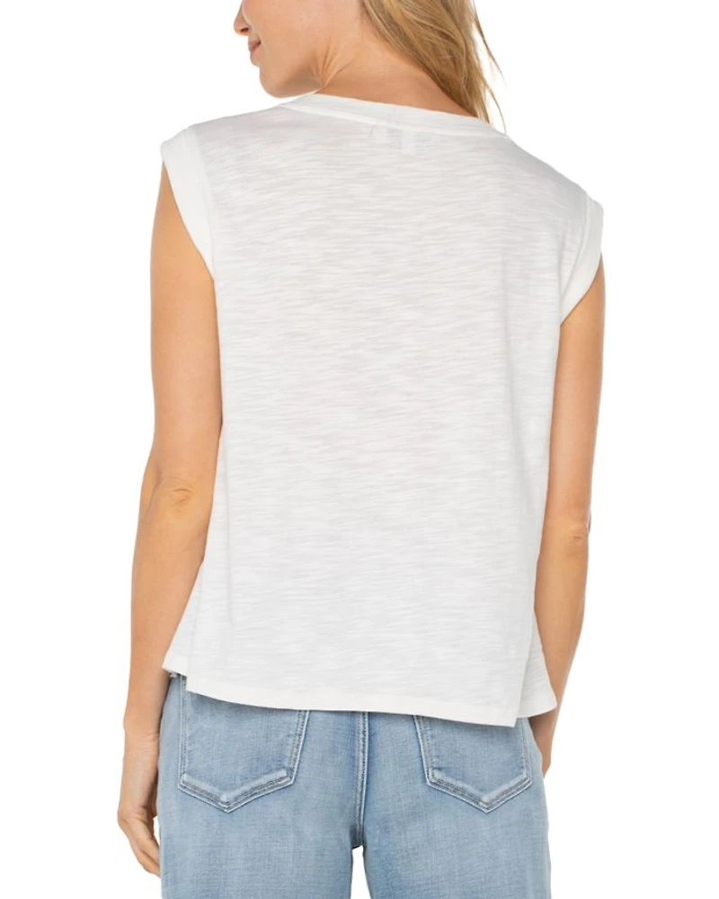 Sleeveless Woven Top