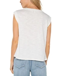 Sleeveless Woven Top