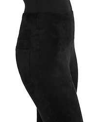 Jesse Faux Suede Baby Bootcut Pants