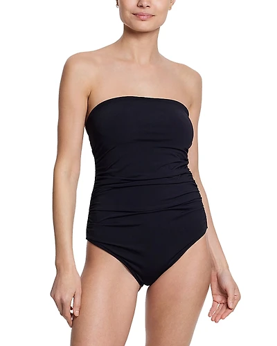 Hanky Panky Bandeau Ruched One Piece Swimsuit