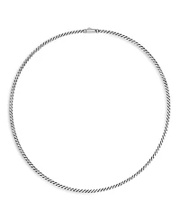 Sterling Silver Sculpted Cable Necklace, 15.5"