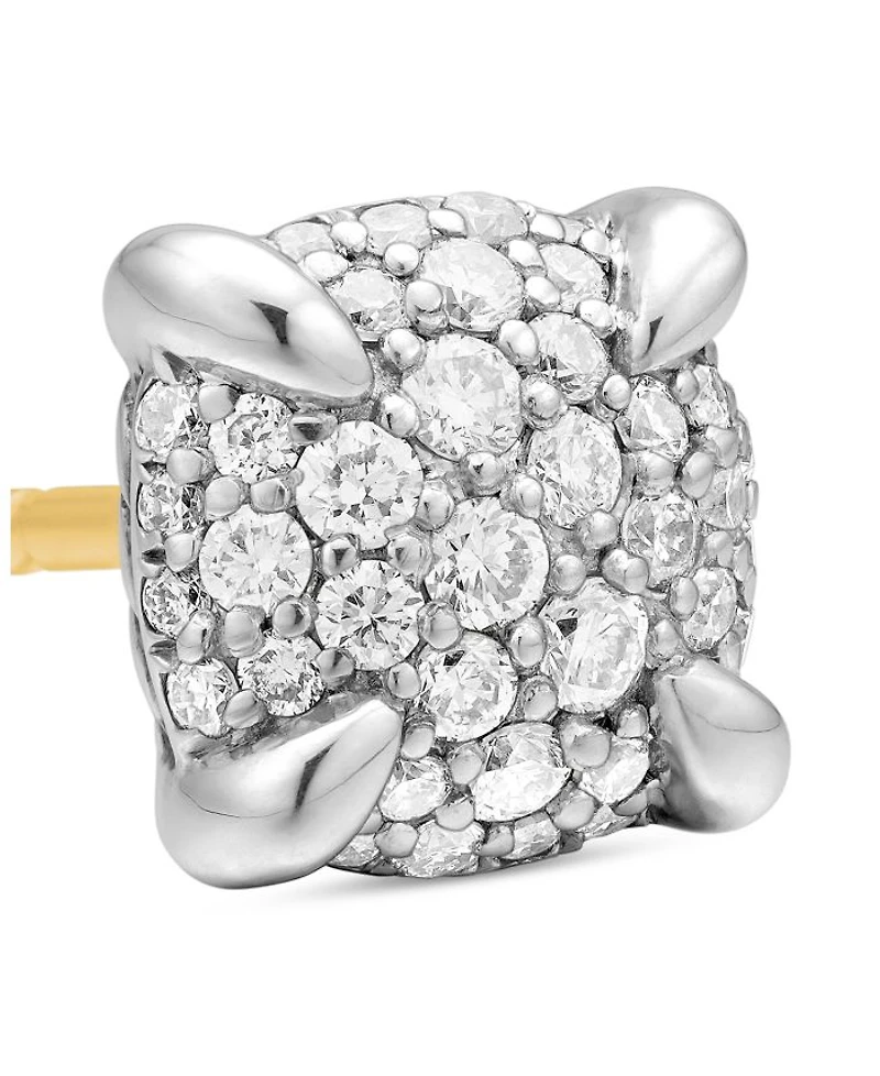 Sterling Silver Petite Chatelaine® Diamond Pavé Stud Earrings