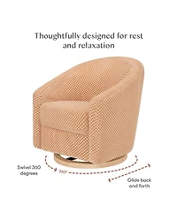 Madison Swivel Glider Velvet Checker