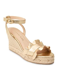 Jack Rogers Women's Rozette Ruffle Wedge Sandals