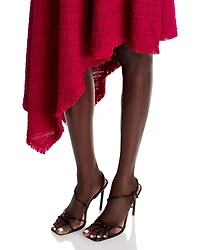 Textured Fit & Flare Midi Dress