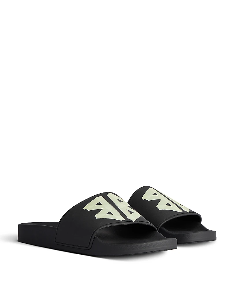 Balenciaga Men's Rubber Slide Sandals