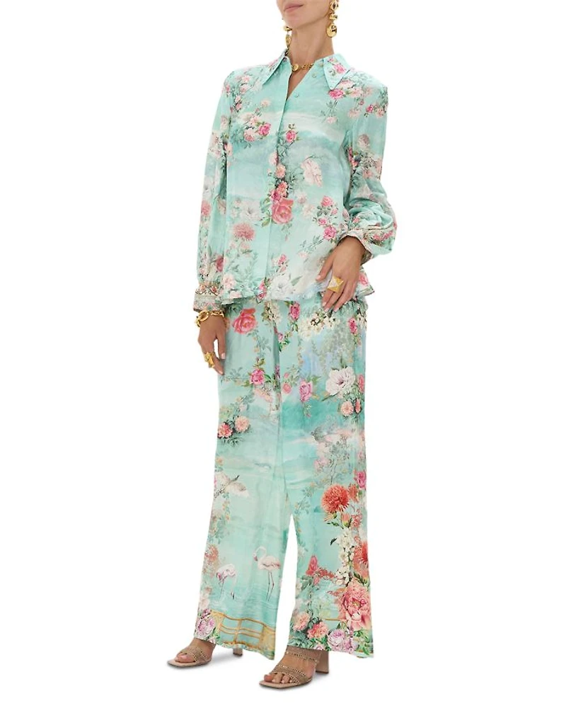 Silk Floral Print Pants The Jewellery Museum