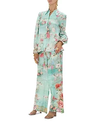 Silk Floral Print Pants The Jewellery Museum