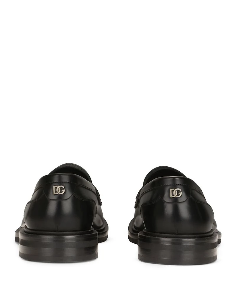 Men's Brushed Leather Loafers