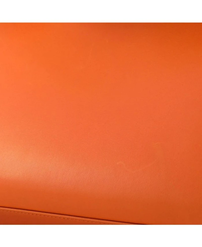 Kelly 32 Handbag Orange Box Calf with Gold Hardware