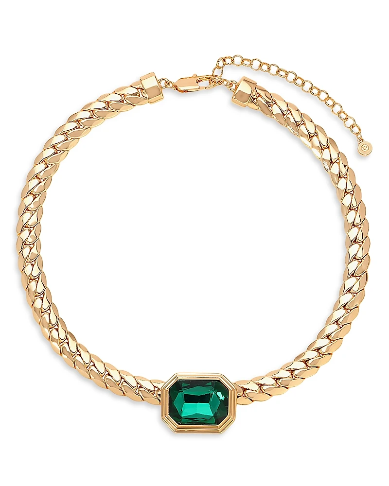 Ettika Stone Deco Statement Necklace, 15-18