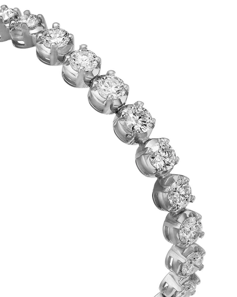 Certified Lab Grown Diamond Tennis Bracelet in 18K White Gold