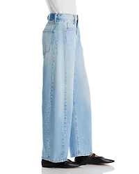 The Full Pipe Flood High Rise Barrel Jeans Back Pedal