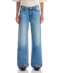 The Dodger High Rise Button Sneak Jeans Wipeout