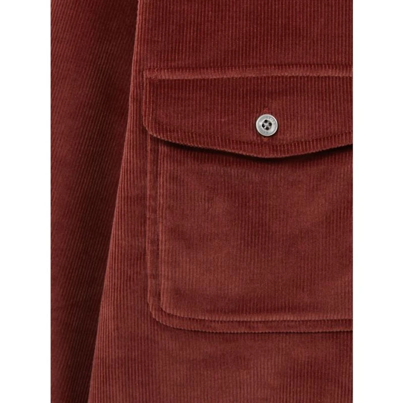 Regular Fit Button Front Corduroy Shirt