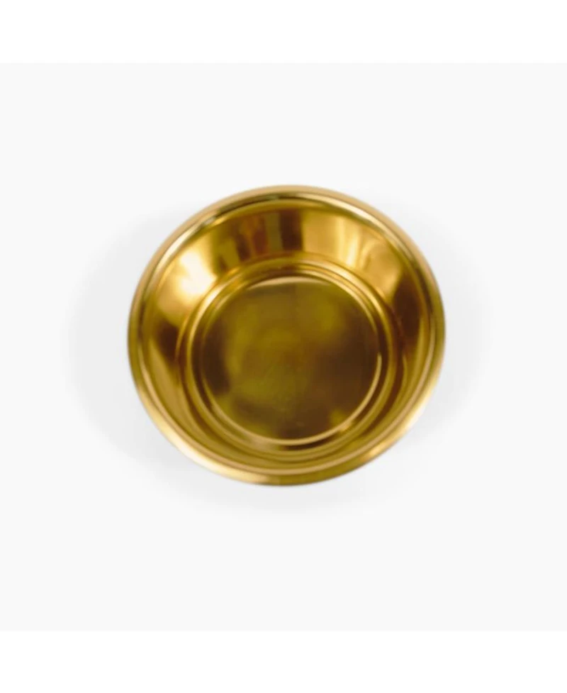 Large Smoke Bronze Double Bowl Pet Feeder, 2 Quart Bowls