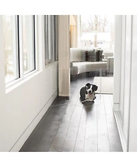 Clear Freestanding Pet Gate Zig Zag