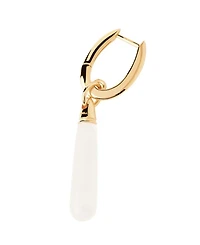 Women's Rock Crystal Large Jupiter Single Hoop