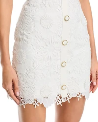 Judy Cady Lace Combo Mini Dress