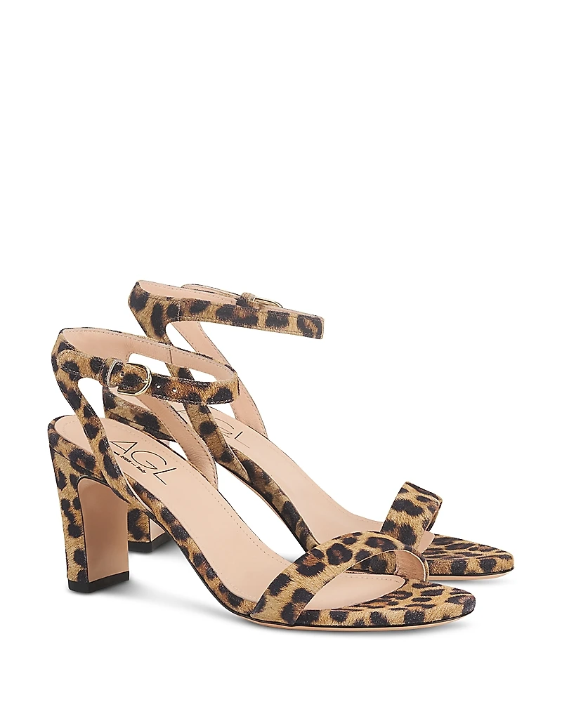 Agl Women's Bernadette Leopard Print Sandals