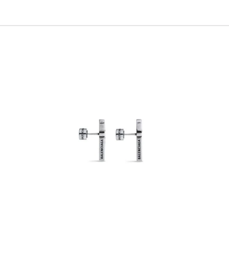 Typo Metal Earrings