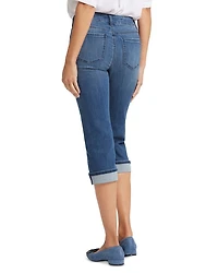 Marilyn High Rise Cropped Cuffed Jeans