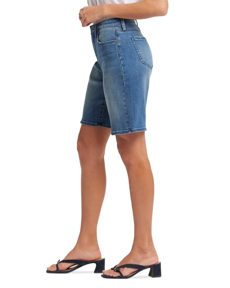 Lilly Boyfriend Denim Shorts Cascade Wave