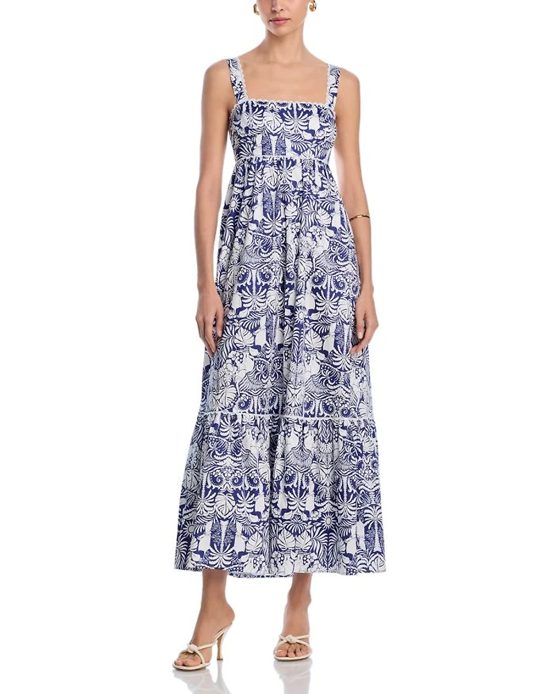Palm Print Maxi Dress - Exclusive