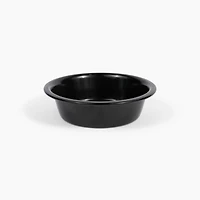 Small Smoke Bronze Double Bowl Pet Feeder, 1 Pint Bowls