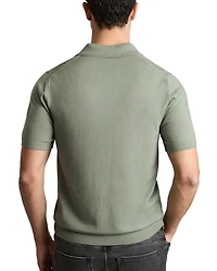 Duchie Open Collar Merino Polo Shirt