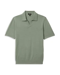Duchie Open Collar Merino Polo Shirt