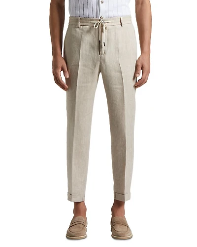 Linen Drawstring Jogger Pant