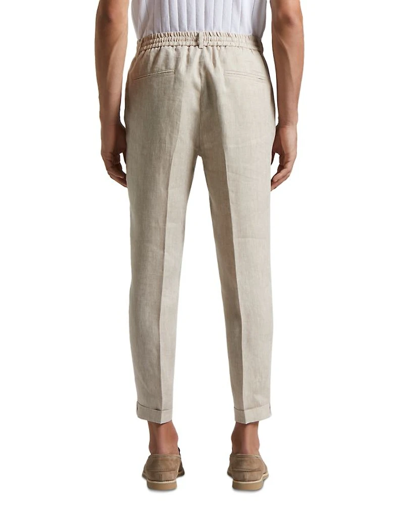 Linen Drawstring Jogger Pant