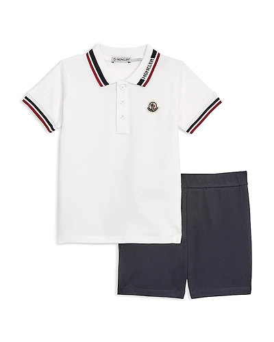 Moncler Boys' Polo & Shorts Set - Baby, Little Kid, Kid