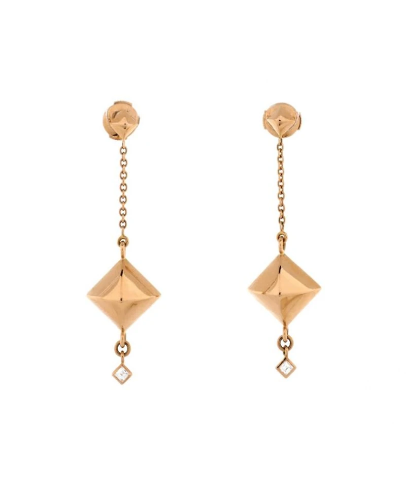 Collier de Chien Rock Drop Earrings 18K Rose Gold