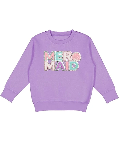 Sweet Wink Girls' Mermaid Patch Sweatshirt - Little Kid, Big Kid