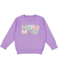 Sweet Wink Girls' Mermaid Patch Sweatshirt - Little Kid, Big Kid