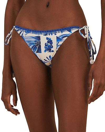 Farm Rio Garden Tiles Side Tie Bikini Bottom
