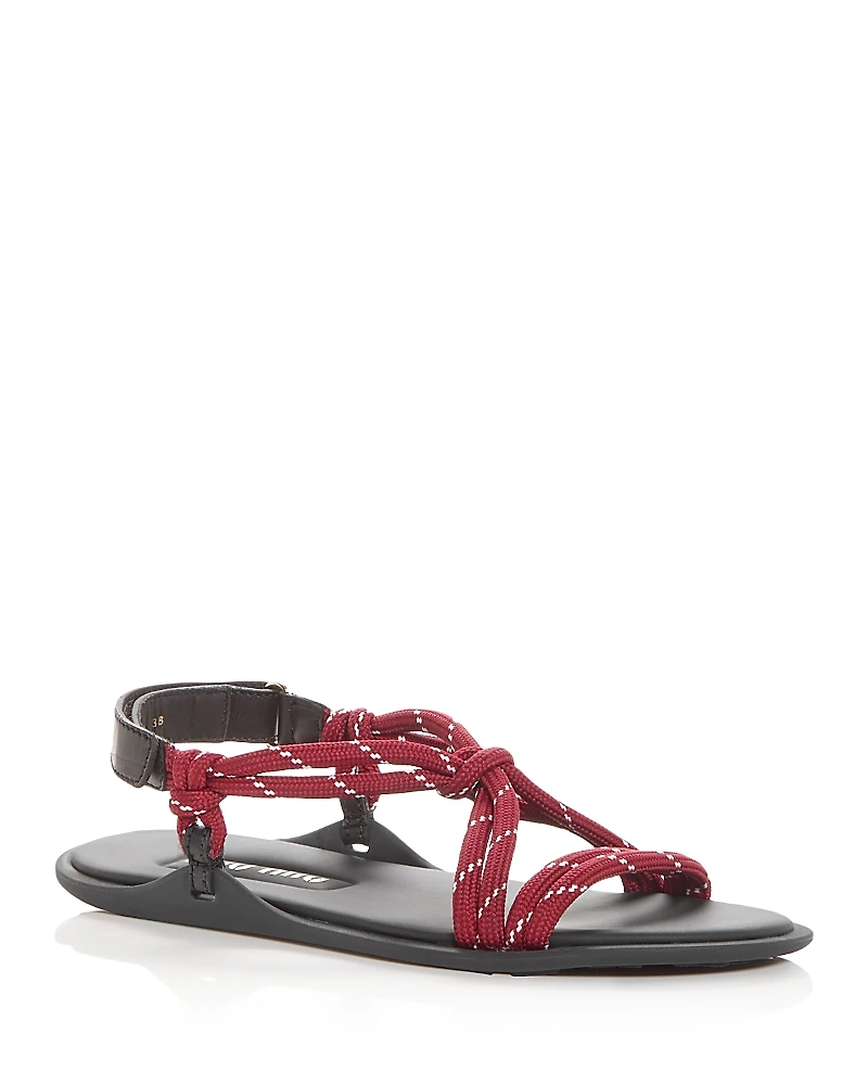 Miu Women's Nastro Rope Sandals