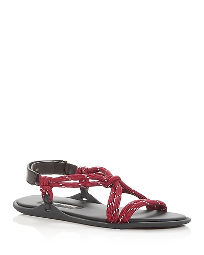 Miu Women's Nastro Rope Sandals
